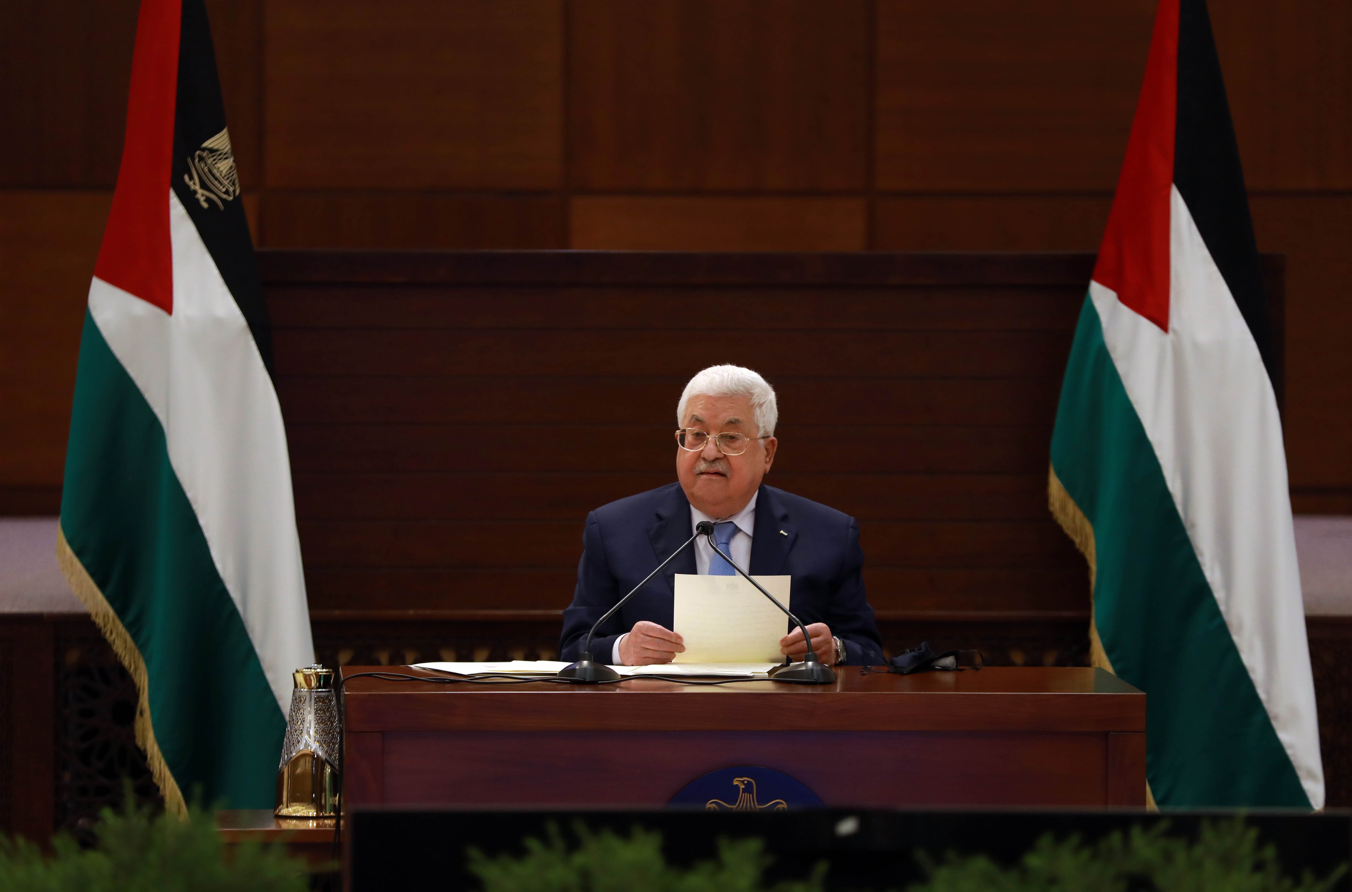 Foto de archivo: Mahmud Abbas, presidente de la Autoridad Palestina (THAER GANAIM / ZUMA PRESS)