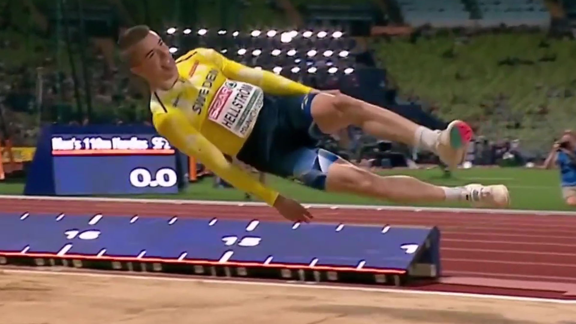 El inédito “salto de salmón” de un atleta sueco que asombró a todos