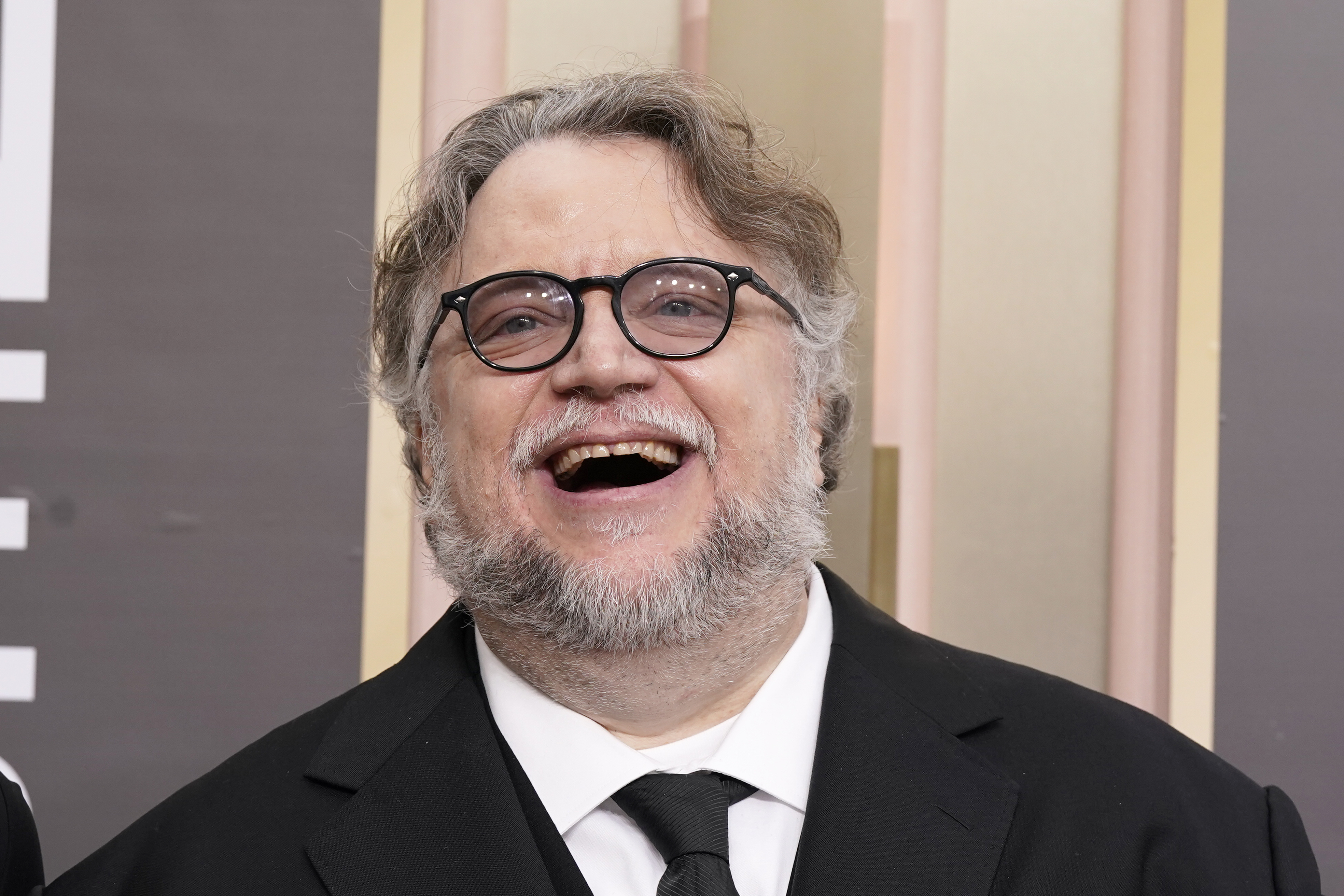 Guillermo del Toro arrives at the 80th annual Golden Globe Awards at the Beverly Hilton Hotel on January 10, 2023, in Beverly Hills, California.(Photo Jordan Strauss/Invision/AP)