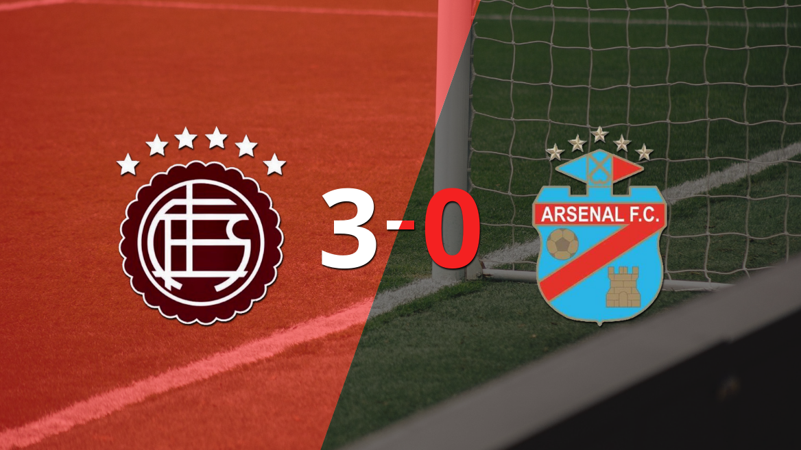 Arsenal se fue goleado 3-0 en su visita a Lanús