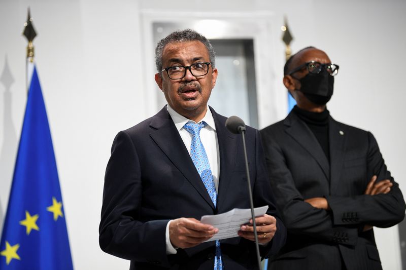 IMAGEN DE ARCHIVO. El director general de la Organización Mundial de la Salud, Tedros Adhanom Ghebreyesus, habla durante una presentación en Marburgo, Alemania, Febrero 16, 2022 (REUTERS/Fabian Bimmer)