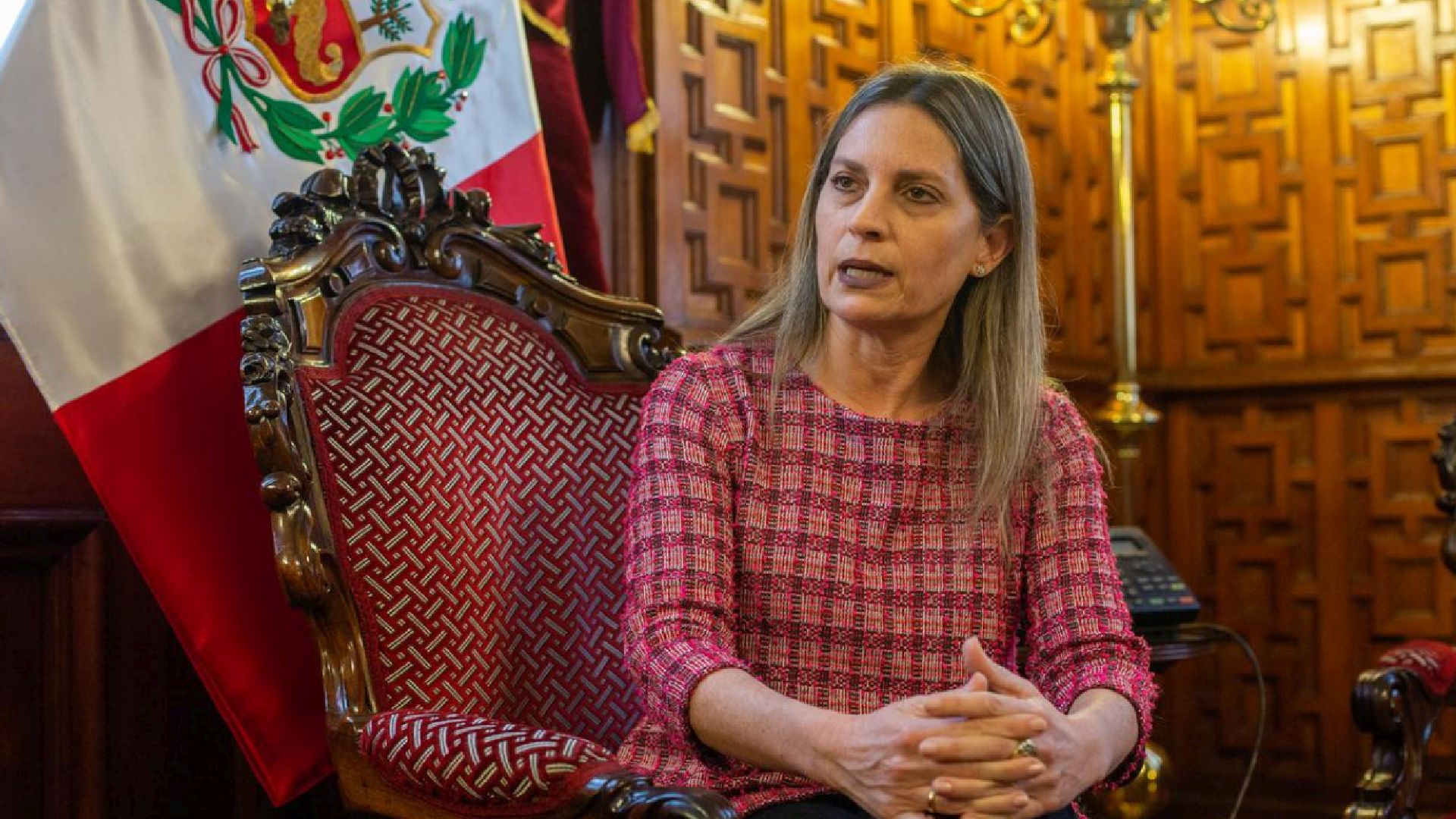 La congresista por Acción Popular, María del Carmen Alva, señaló que en el Parlamento deben estar atentos a las movidas de las bancadas de izquierda.  (Congreso)