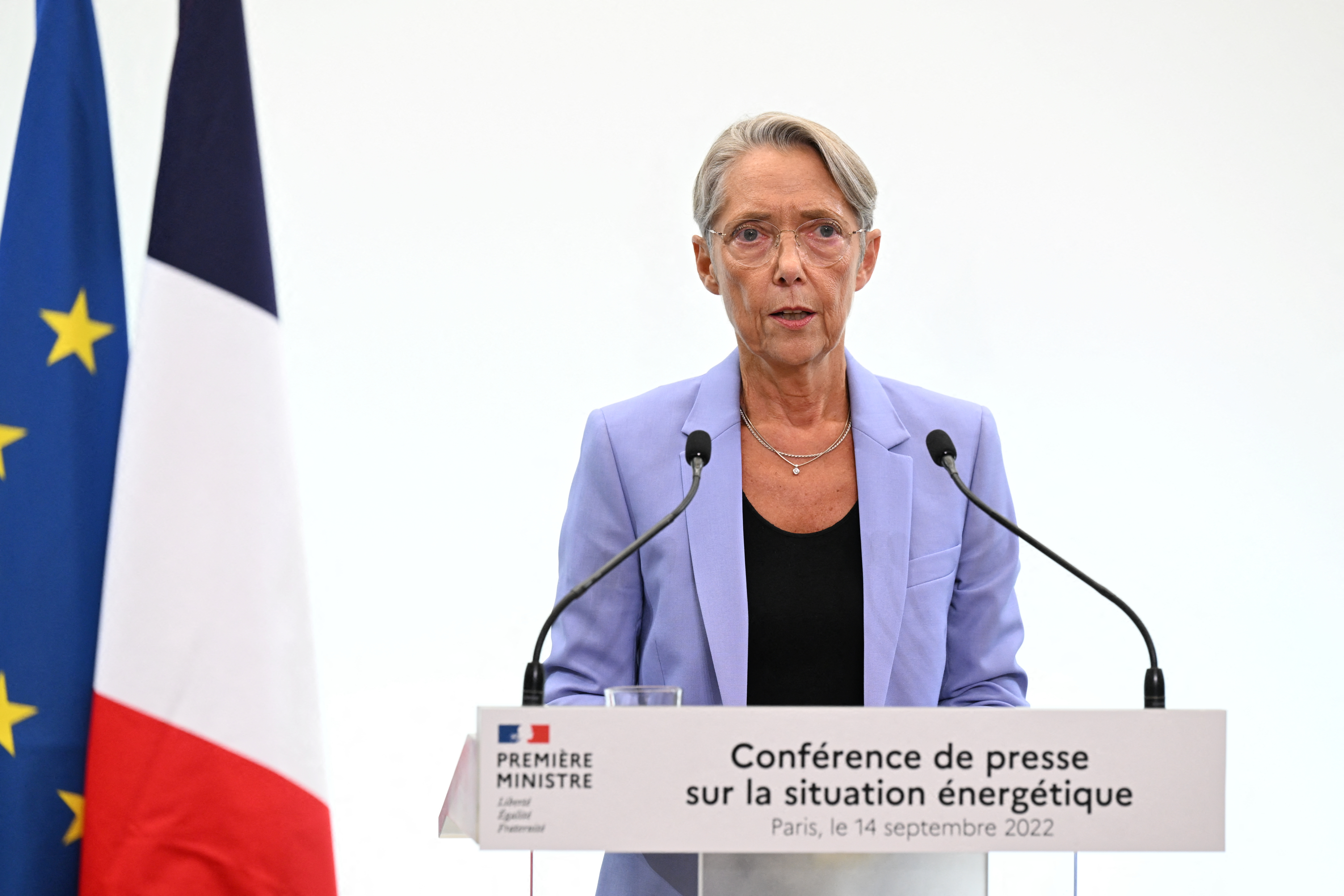 Elisabeth Borne, primera ministra de Francia (Bertrand GUAY/Pool via REUTERS)