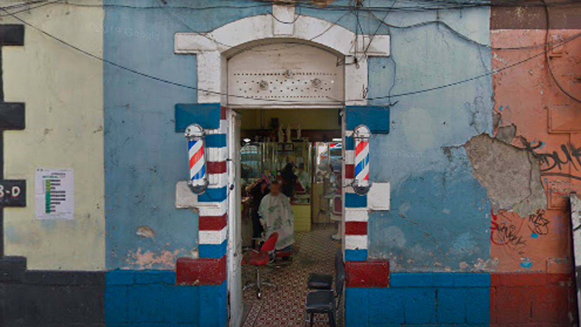 La barbería Nueva York es la más antigua de la Ciudad de México. Captura Google Maps