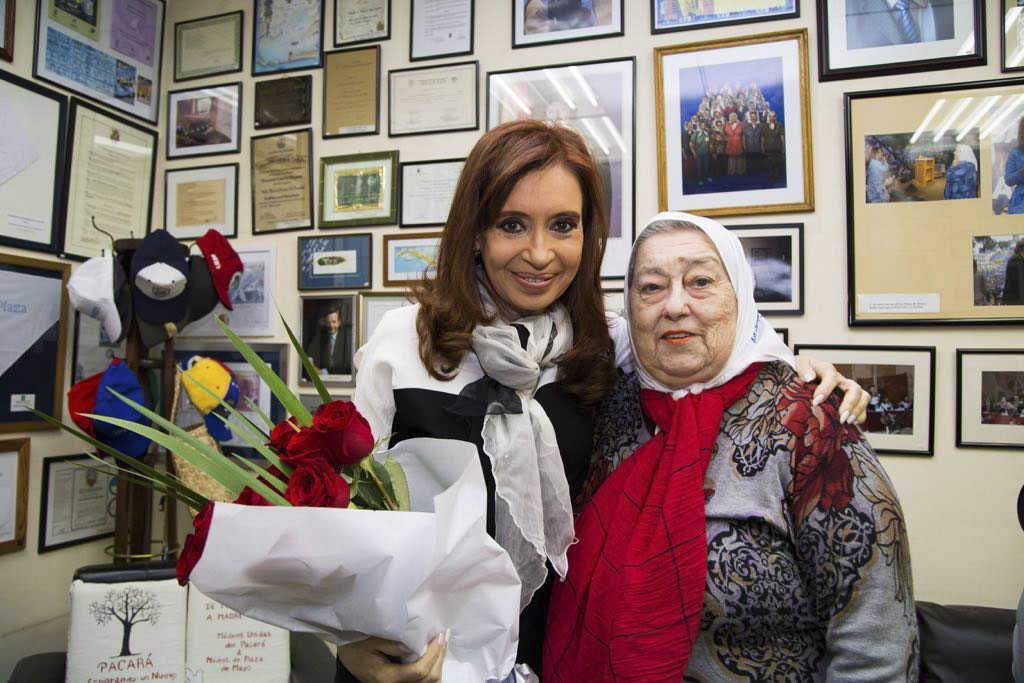 Vice President Cristina Kirchner with Hebe de Bonafini