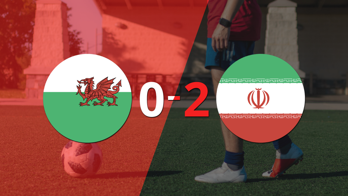 Mundial 2022: Gales fue vencido 2 a 0 por Irán