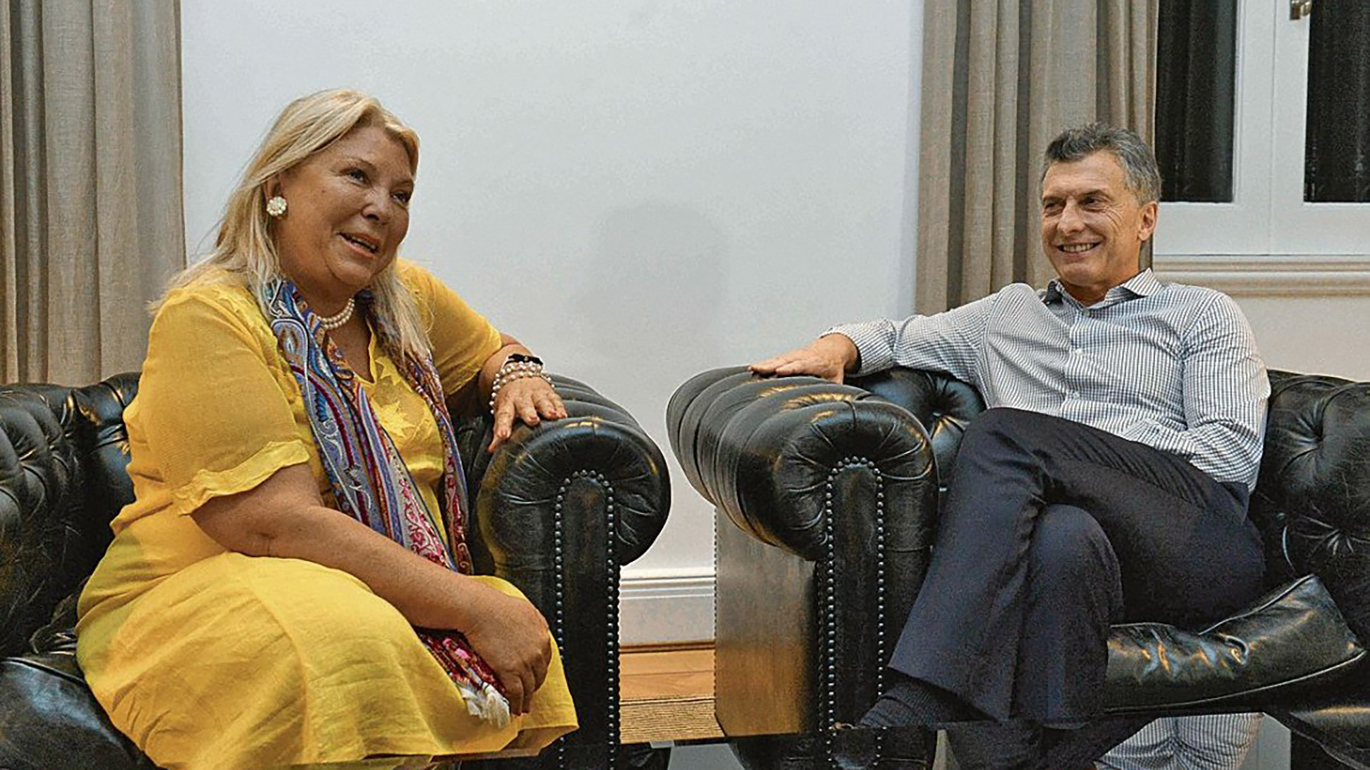 Elisa Carrió y Mauricio Macri, en un reencuentro con coincidencias