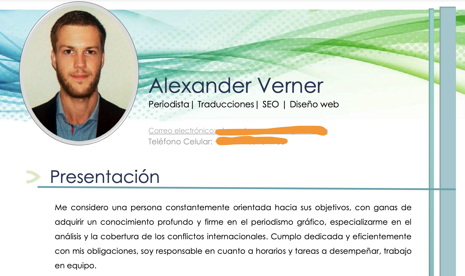 El Currículum Que Usó El Espía Ruso Alexander Verner Para Ingresar A