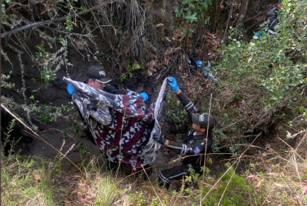 La Policía encontró restos humanos en un cerro de Quito. Luego las autoridades confirmaron el hallazgo de María Belén Bernal. (Foto: Fiscalía General del Estado).