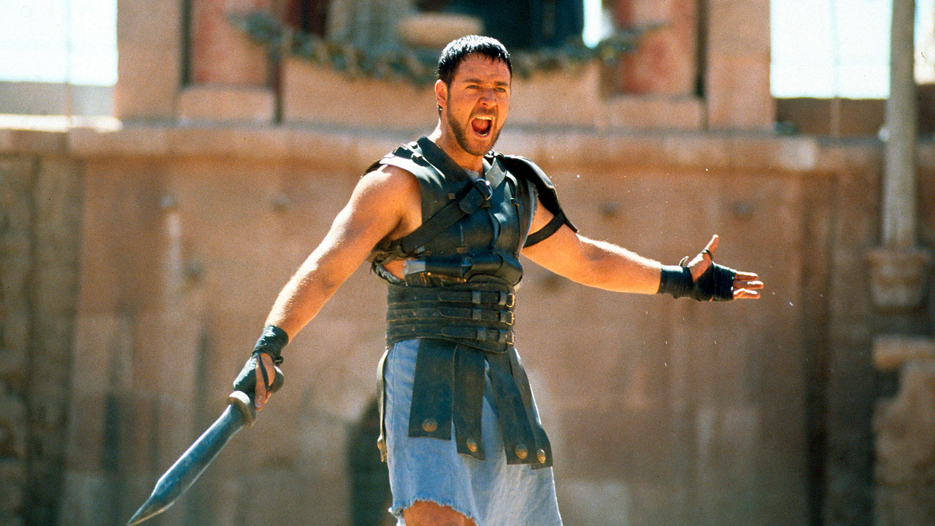 Russell Crowe en una escena de la consagratoria Gladiador (Foto: Universal / Getty Images)