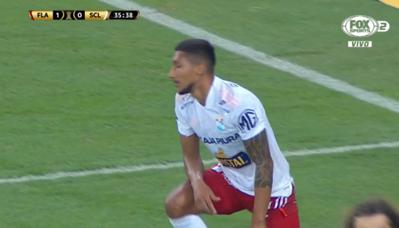 Christofer Gonzáles estuvo cerca de marcar el empate en Sporting Cristal vs Flamengo por Copa Libertadores