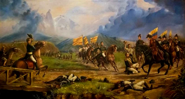 The liberating army won in the Battle of Boyacá