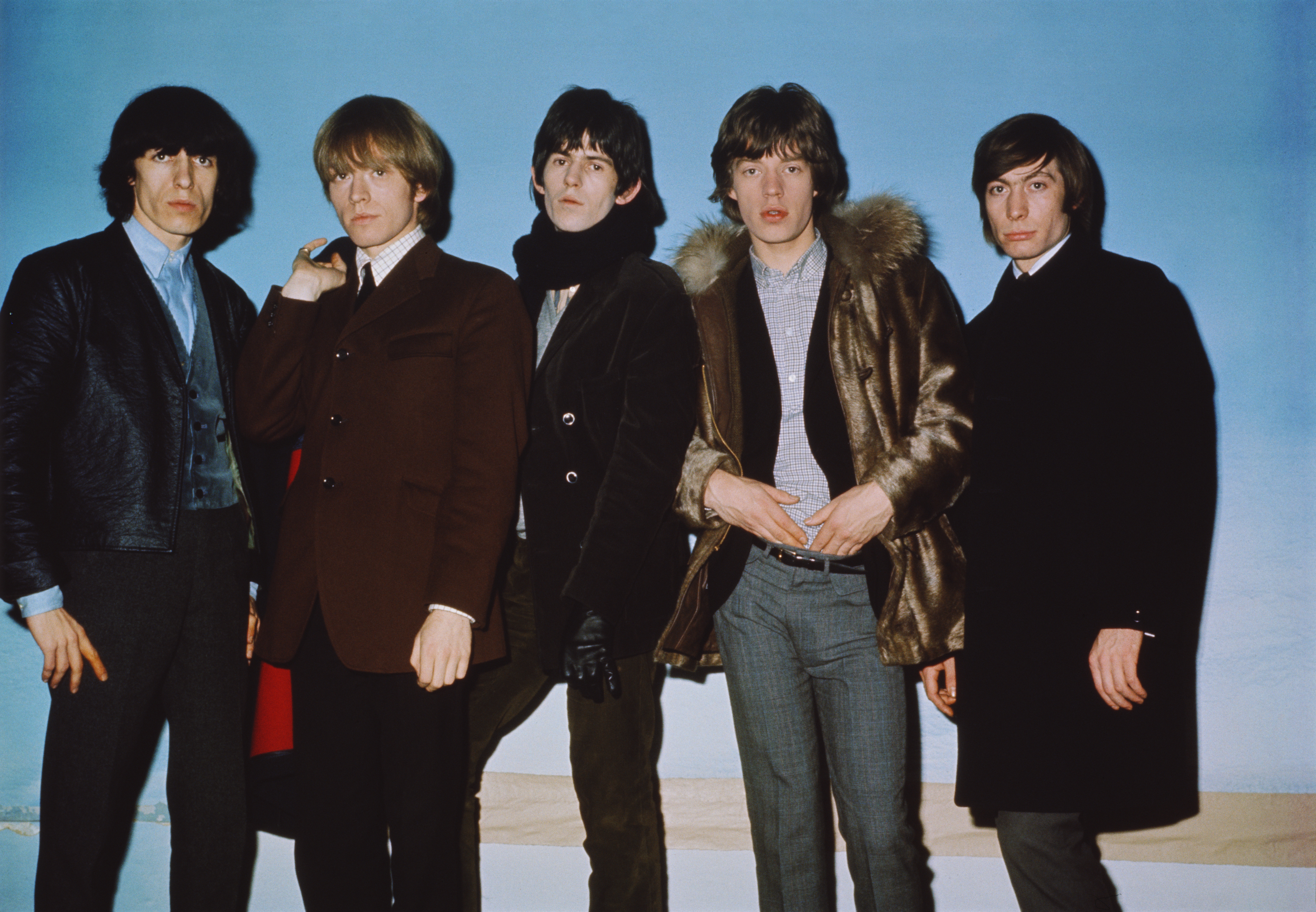 Bill Wyman, Brian Jones, Keith Richards, Mick Jagger y Charlie Watts: la formación inicial de The Rolling Stones