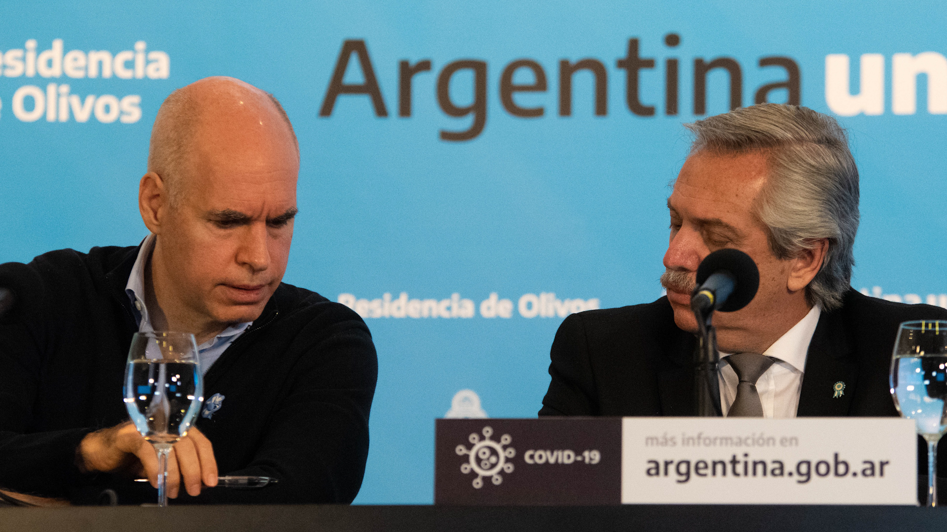 Hubo nuevos roces entre Horacio Rodríguez Larreta y Alberto Fernández por las restricciones
