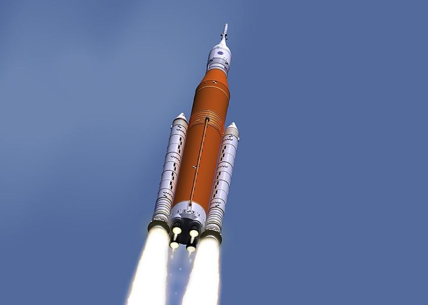 Recreación de Artemis I la próxima gran misión espacial de la NASA a la Luna (NASA)
