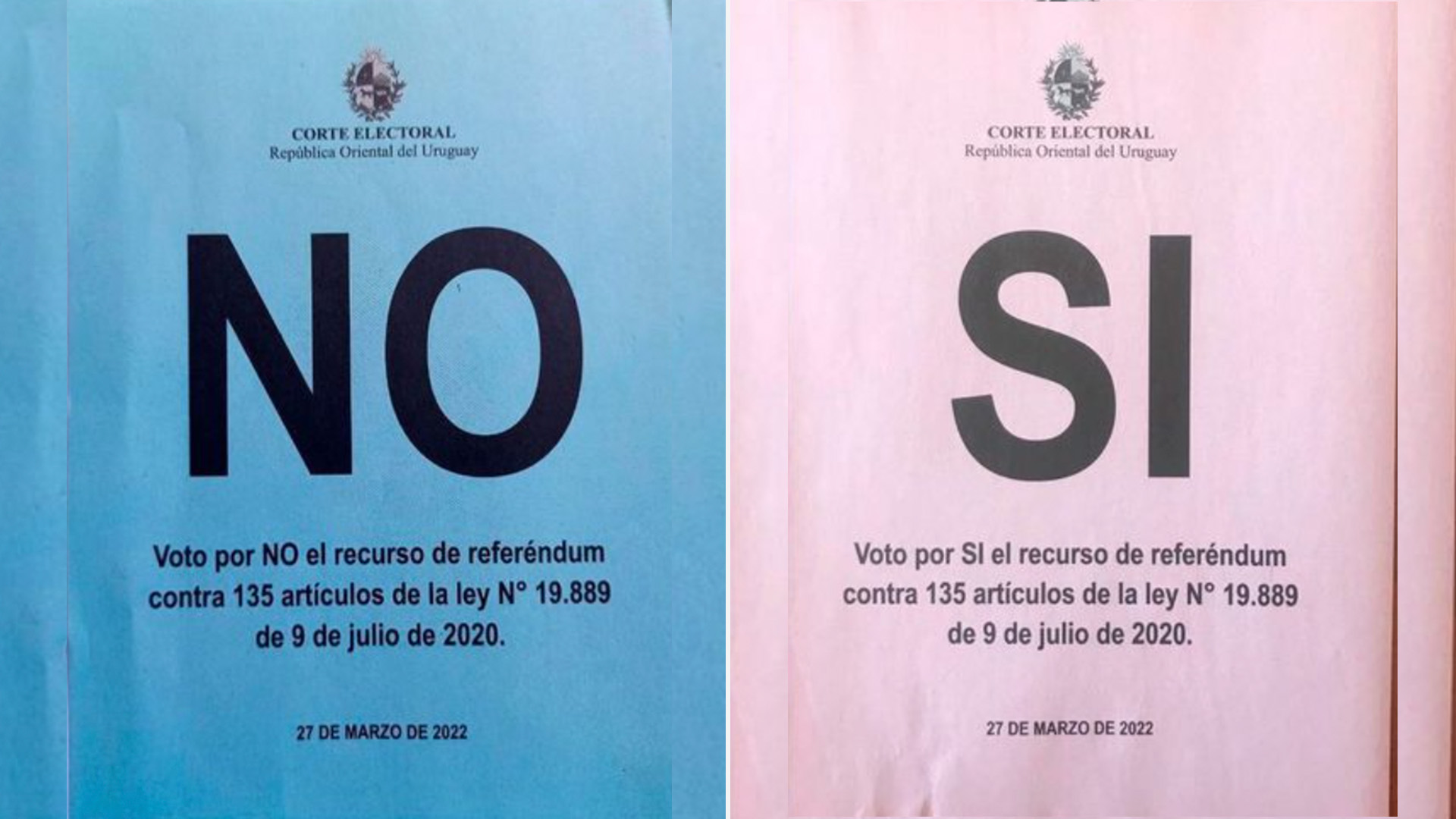 El referéndum para derogar 135 artículos de la Ley de Urgente Consideración se llevará a cabo el 27 de marzo en todo el país