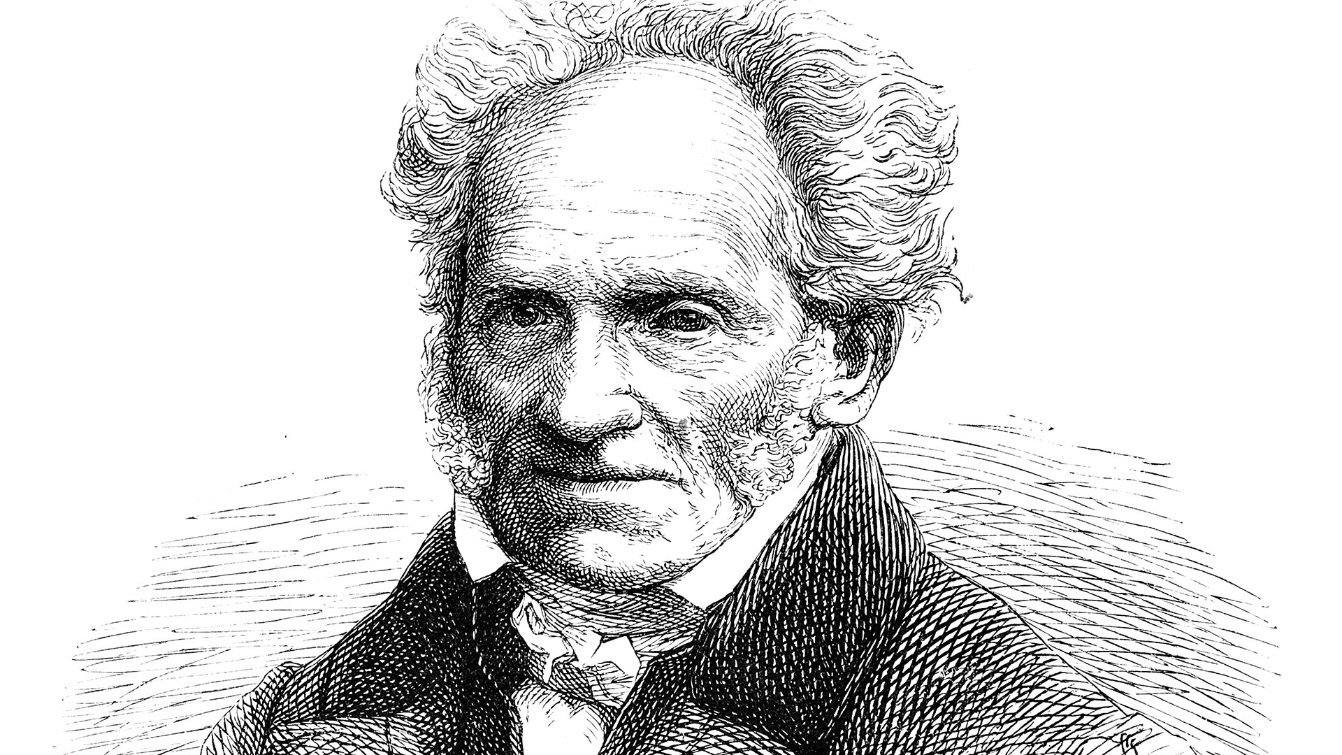 The philosopher Arthur Schopenhauer, an inspiration for Borges.  (Gettyimages)