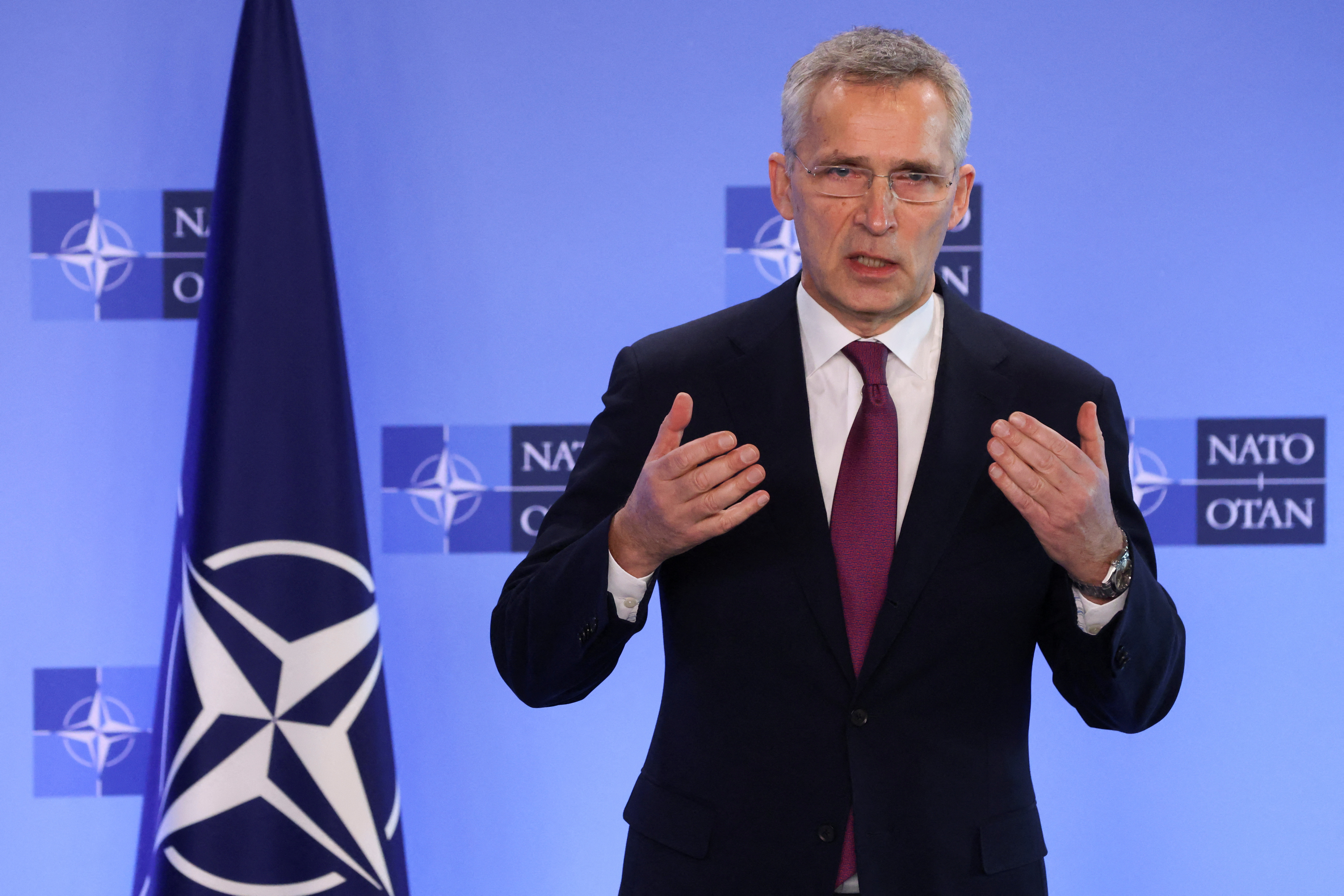 Jens Stoltenberg, secretario general de la OTAN (REUTERS/Yves Herman/Pool)