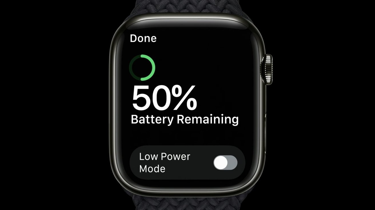 Apple Watch power saving mode.  (Apple Insiders)