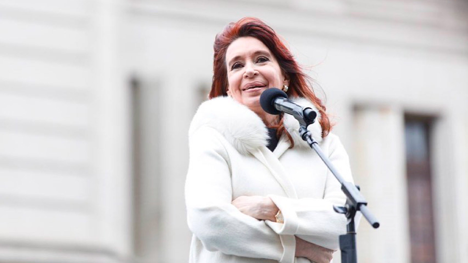 Cristina Kirchner, en el acto de La Plata en el que volvió a proponer la reforma del sistema de salud