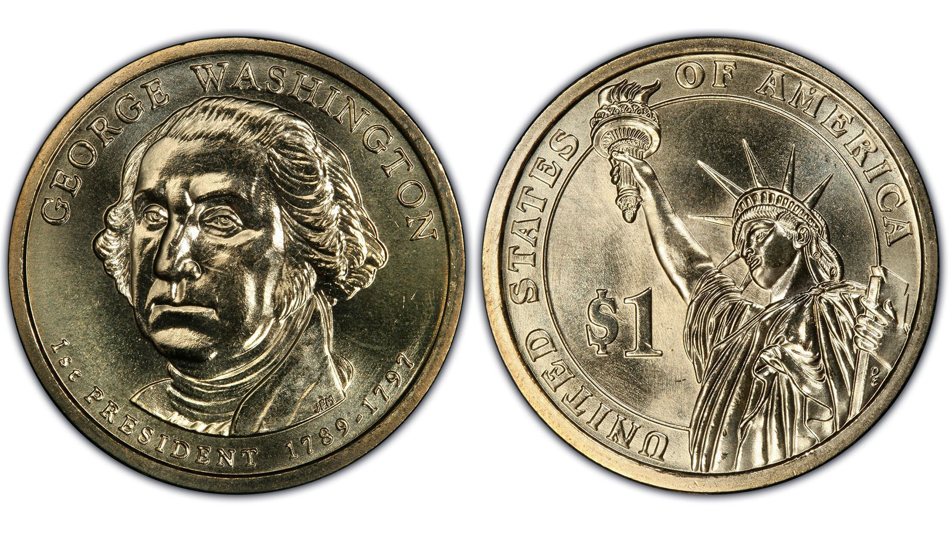 Algunas ediciones de monedas de dólar salieron a la calle con un olvido: nadie se acordó de grabarles "In God we Trust". Fuente: PCGS