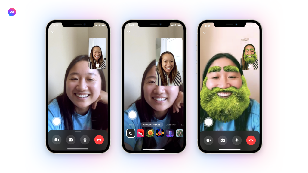 Messenger añade efectos y juegos de realidad aumentada a sus videollamadas  grupales - Infobae