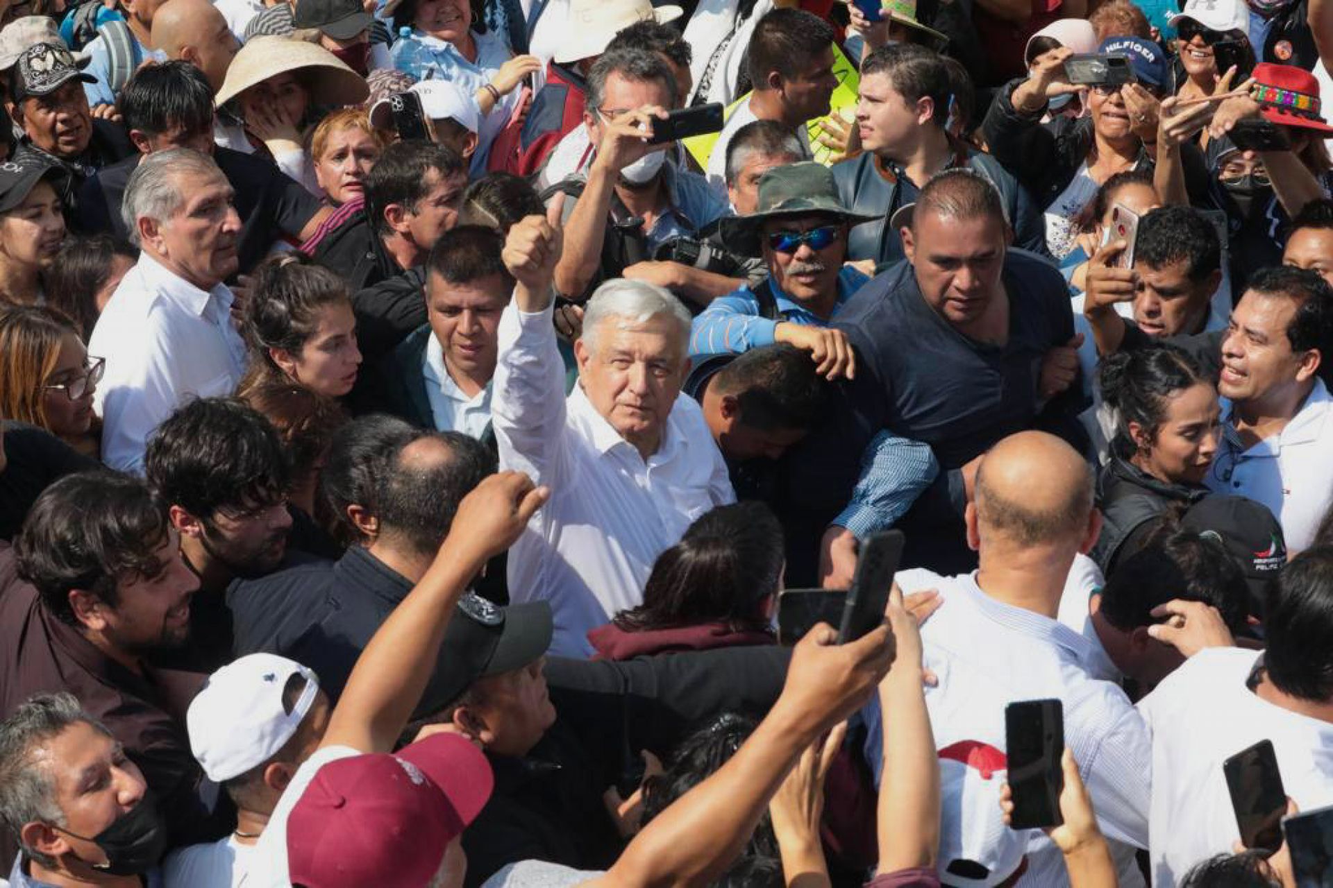 López Obrador dejó abierta la posibilidad de encabezar otra marcha antes de que finalice su gobierno (Foto: Cuartoscuro.com)
