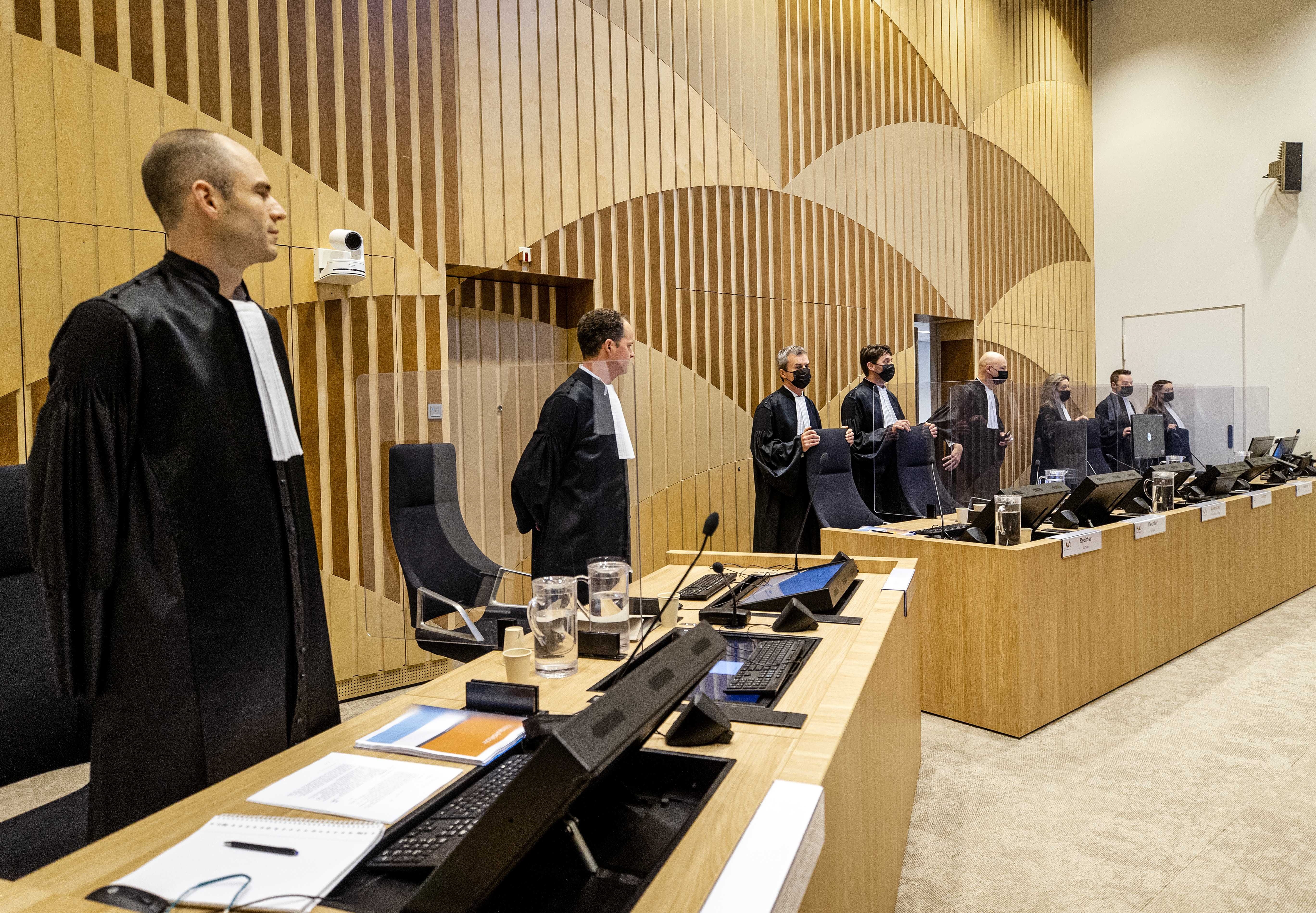 Vista del Tribunal en el que se ha celebrado el juicio penal sobre el derribo del vuelo MH17 de Malaysia Airlines, en el Complejo Judicial de Schiphol (JCS) en Badhoevedorp, cerca de Amsterdam, Países Bajos. EFE/EPA/SEM VAN DER WAL
