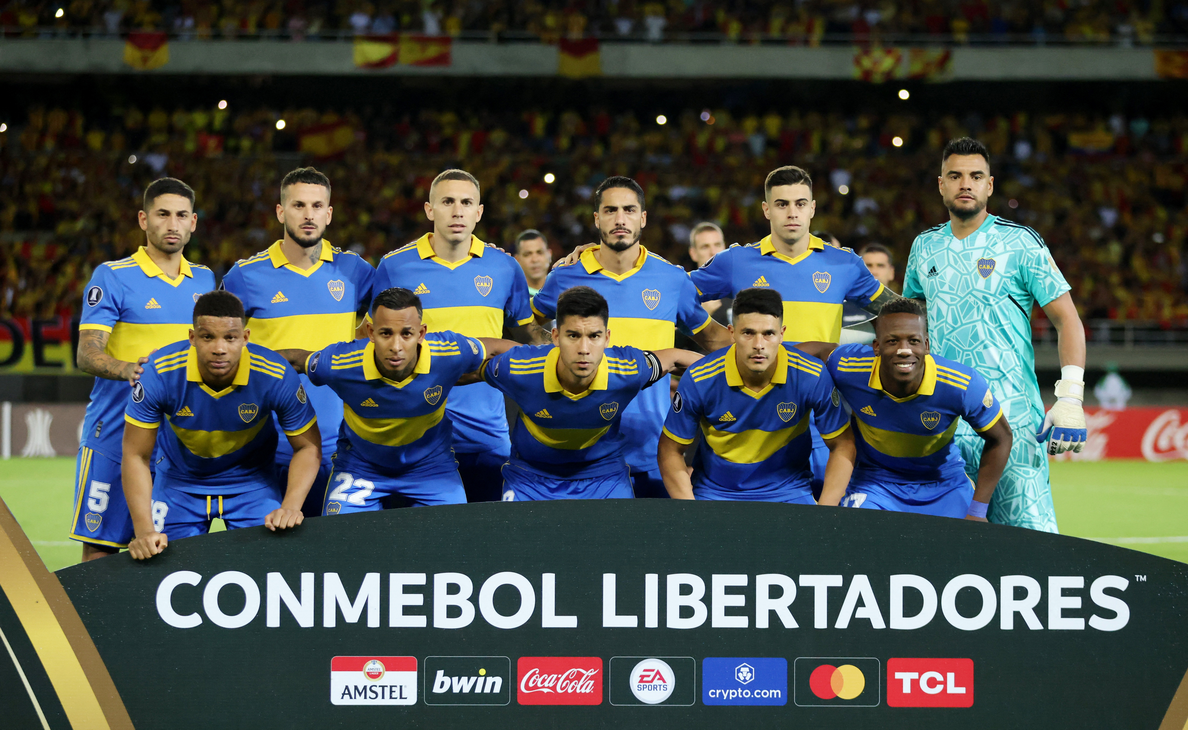 La inédita formación de Boca Juniors ante Deportivo Pereira en Colombia (REUTERS/Luisa Gonzalez)