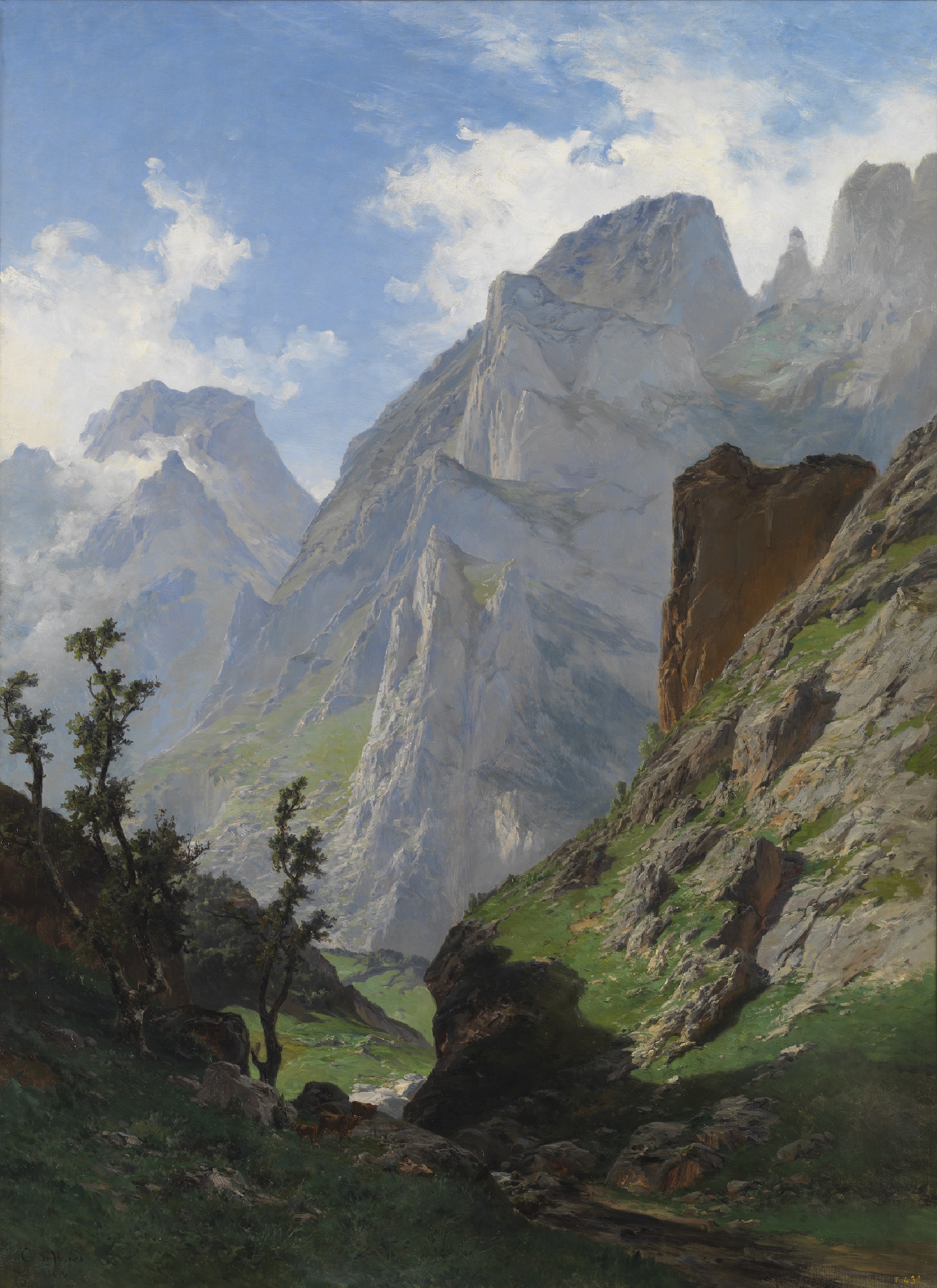 “La Canal de Mancorbo en los Picos de Europa” (1876) de Carlos de Haes