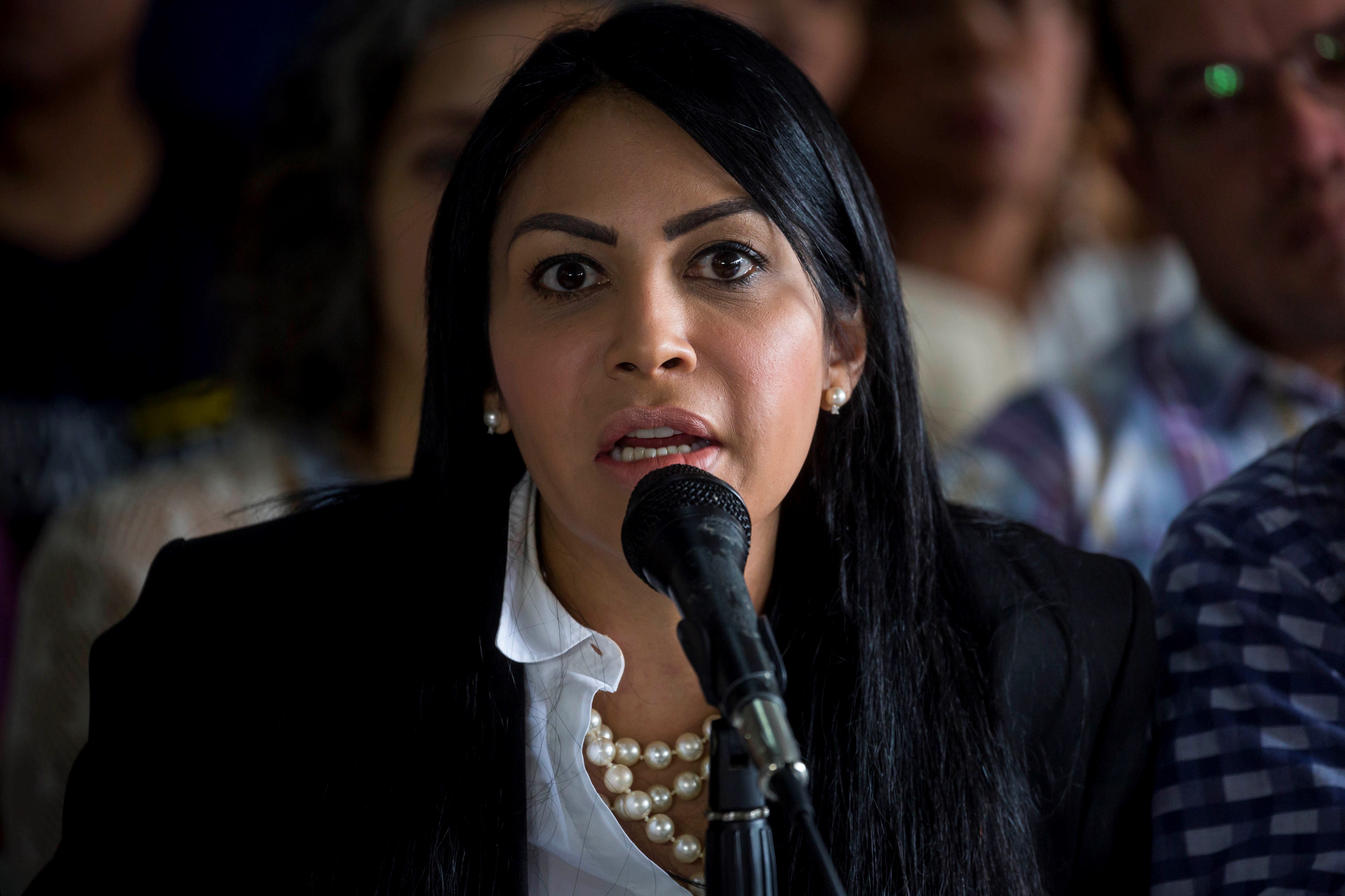 En la imagen, la líder opositora venezolana Delsa Solórzano. EFE/Miguel Gutiérrez/Archivo
