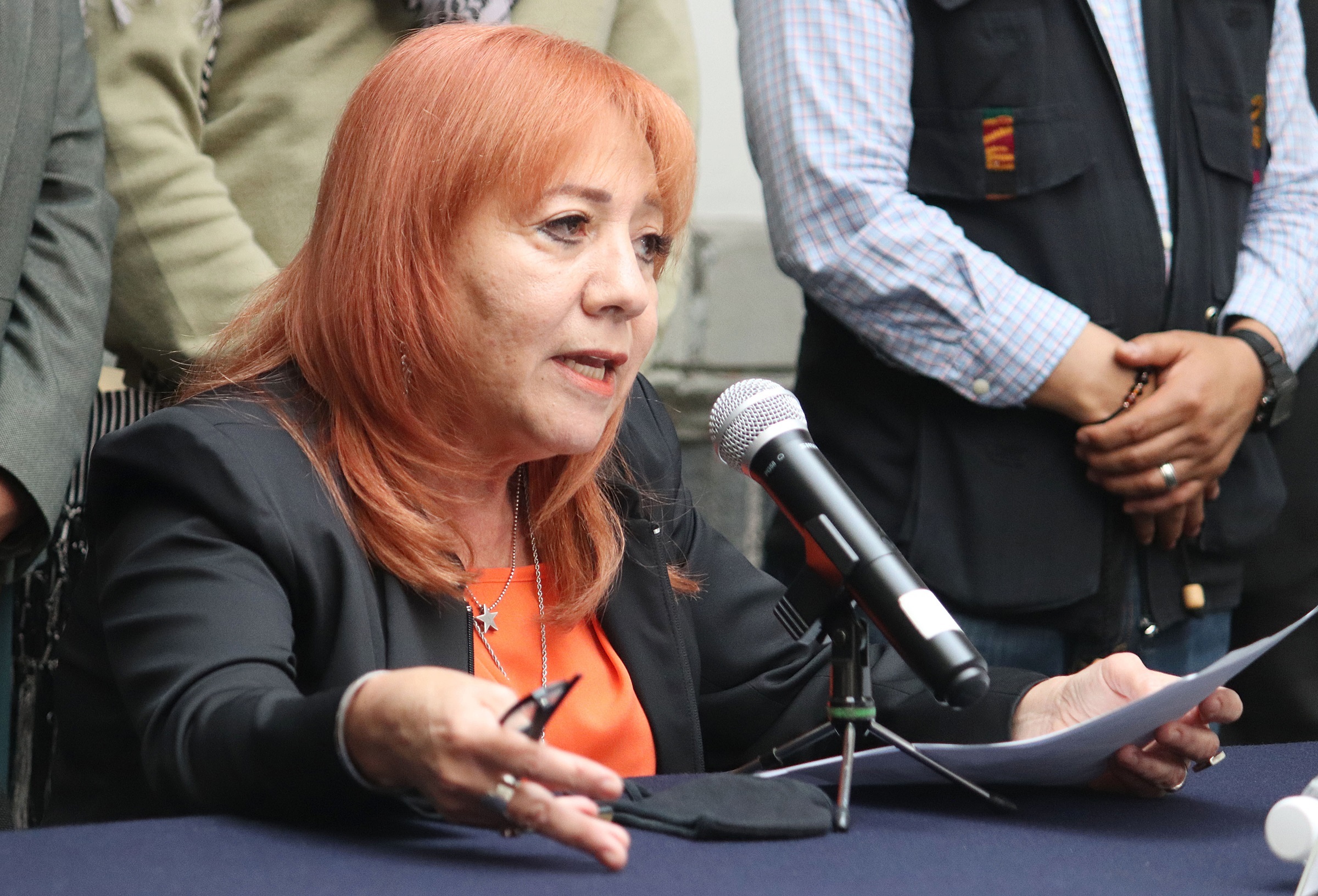 Rosario Piedra defendió la autonomía de la CNDH y expuso por qué no intervino en el tema de la Reforma Militar. (EFE/ José Pazos)
