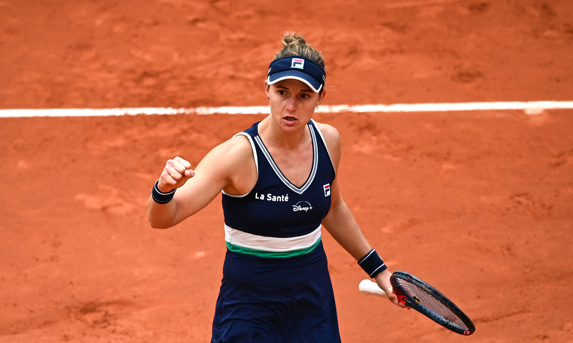 Podoroska se clasificó a las semifinales del Abierto de Francia (Photo by Anne-Christine POUJOULAT / AFP)