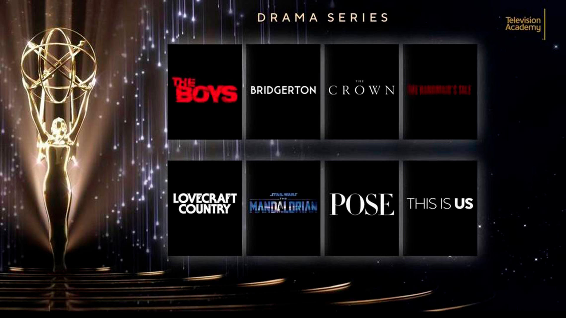 Las nominadas en la categoría mejor serie dramática 