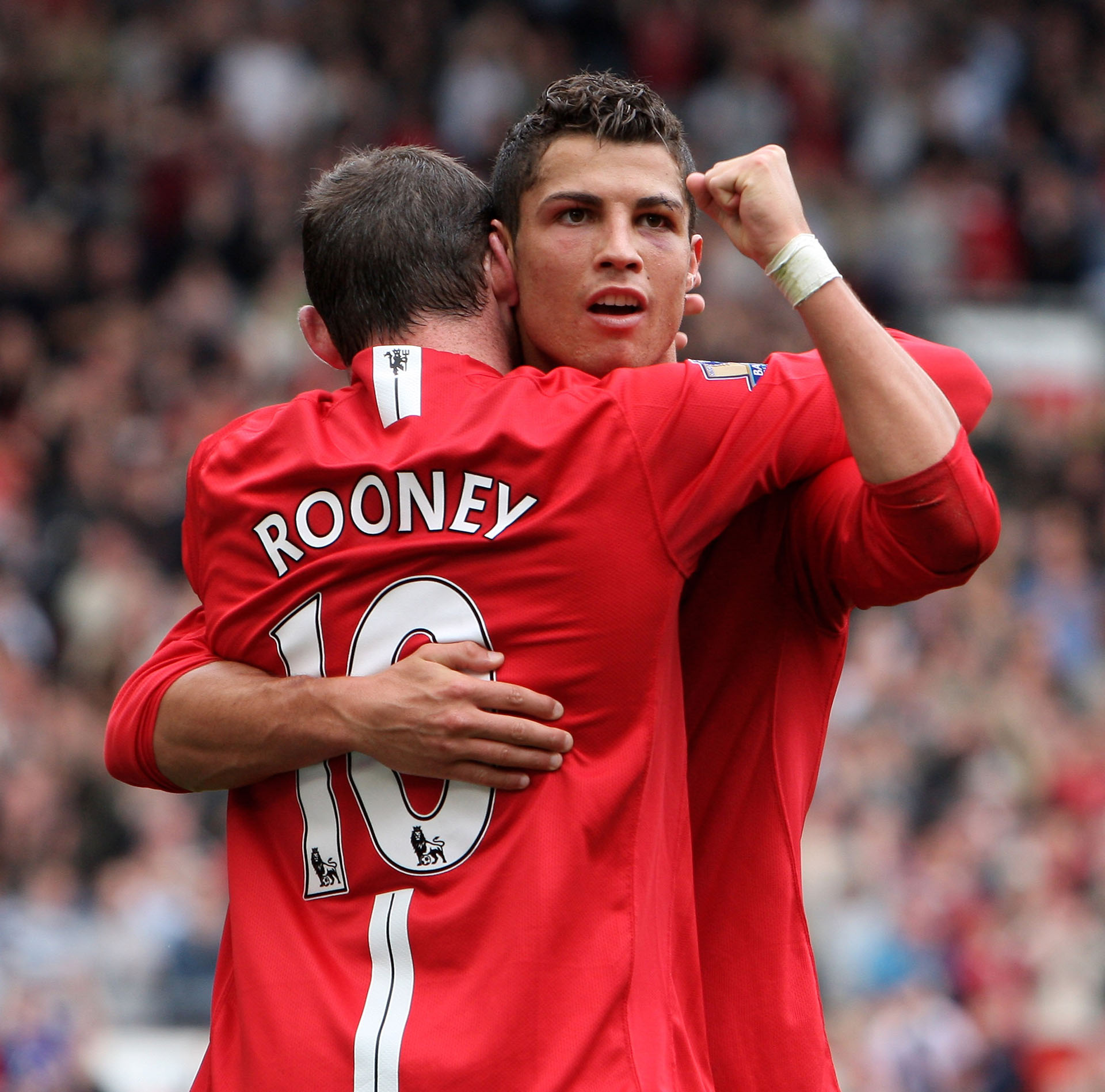 Ronaldo y Rooney compartieron equipo en el Manchester United (Getty)