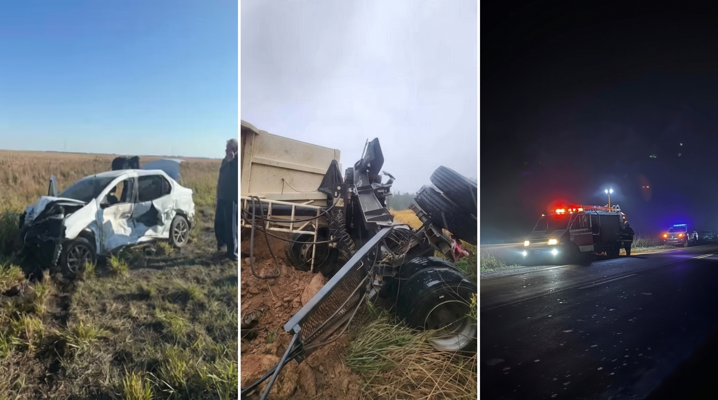 Tres brutales accidentes en la "Ruta de la Muerte" dejaron cuatro fallecidos y varios heridos en Corrientes
