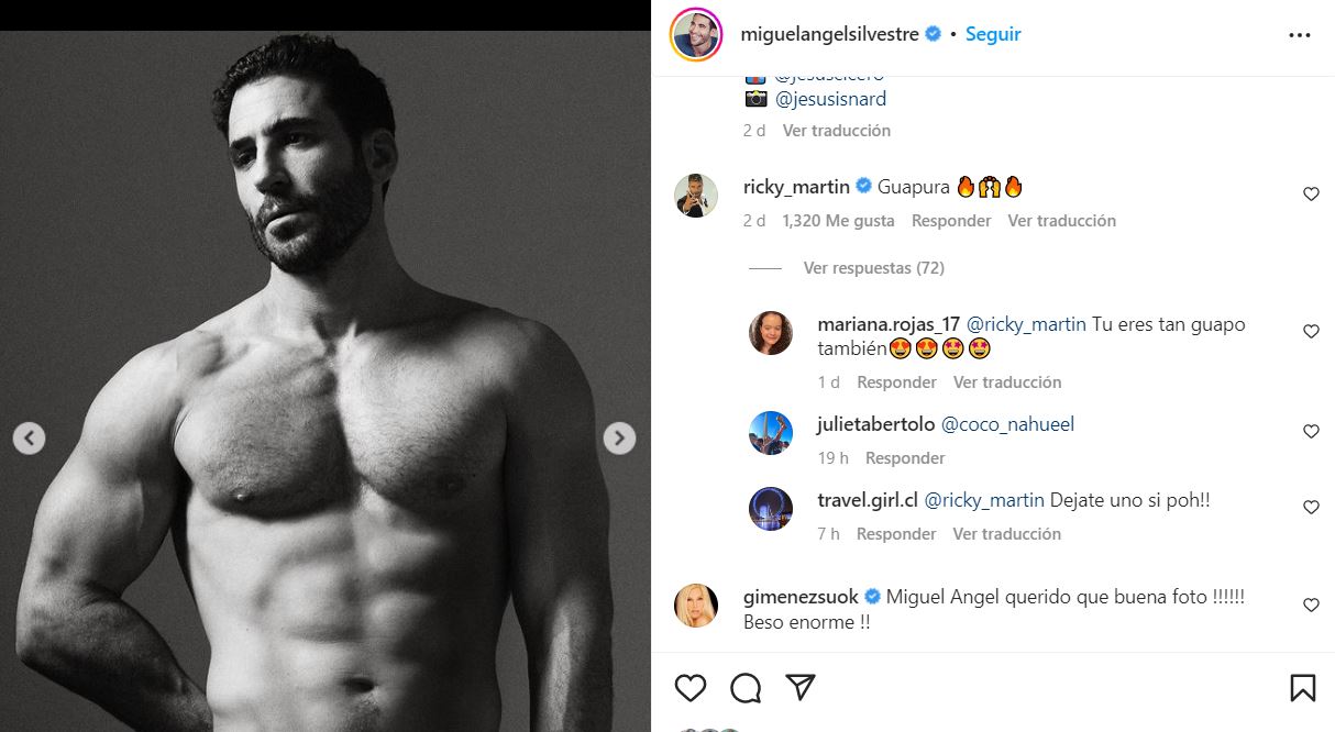 El puertorriqueño reaccionó a las virales fotos del español 
(Foto: Instagram)