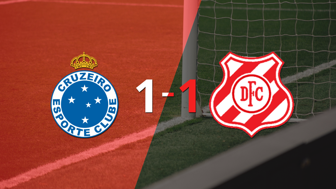 Cruzeiro y Democrata de Sete Lagoas empataron 1 a 1