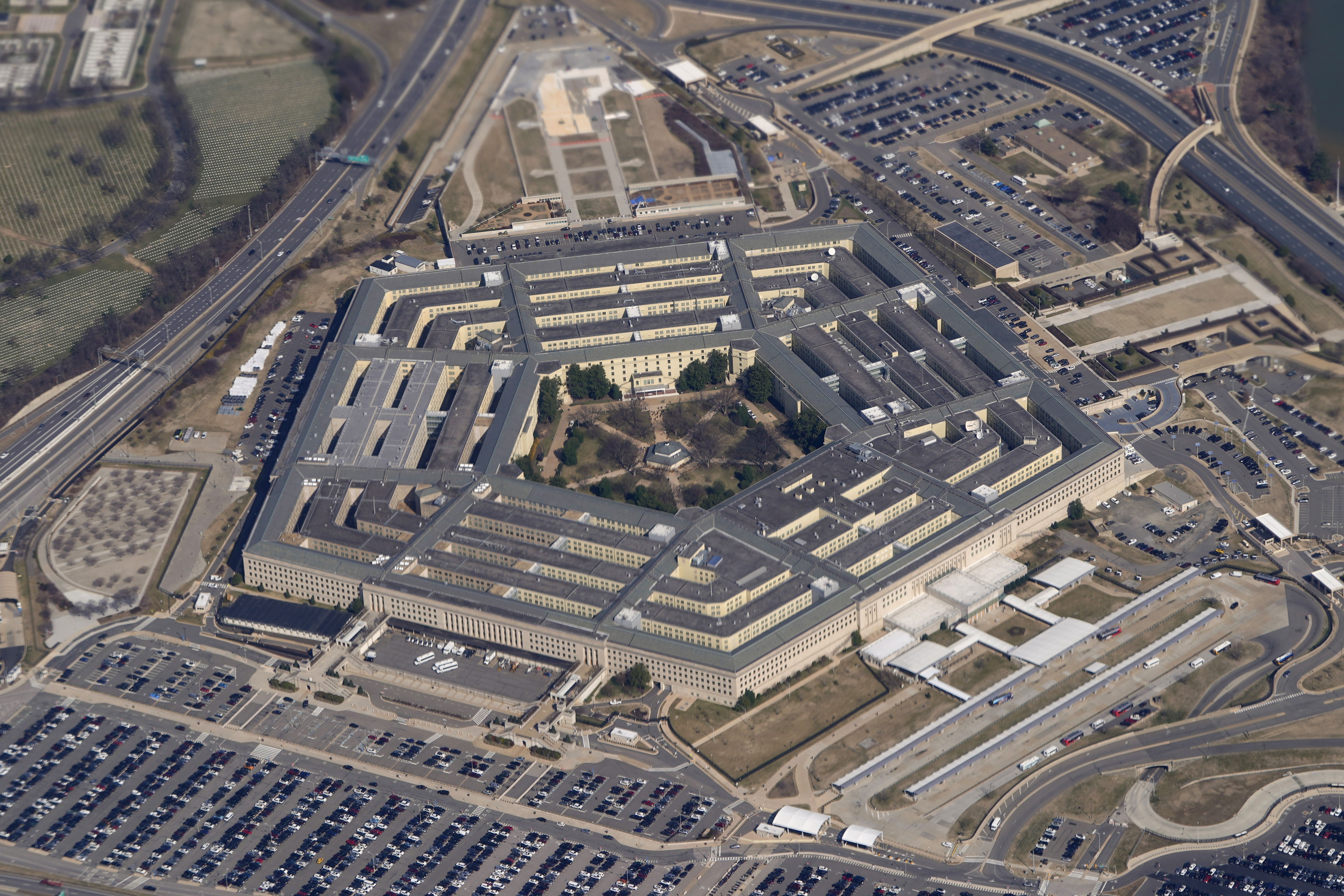 El Pentágono desde el avión presidencial (AP Foto/Patrick Semansky, archivo)