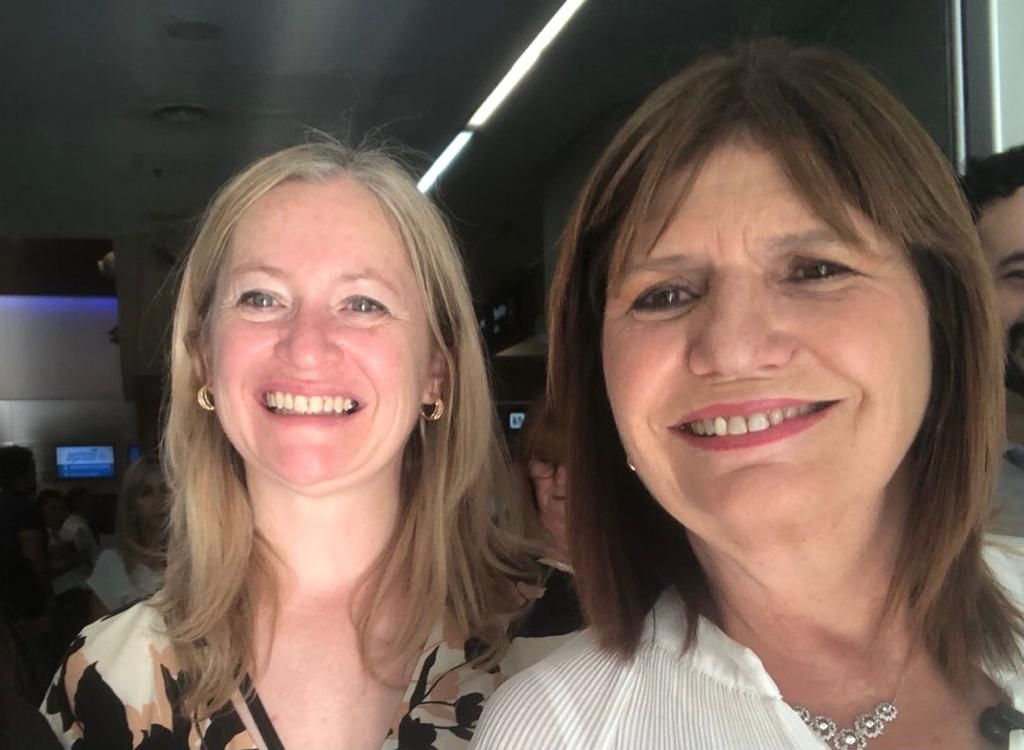 Hebe Casado, junto a la presidenta del PRO, Patricia Bullrich