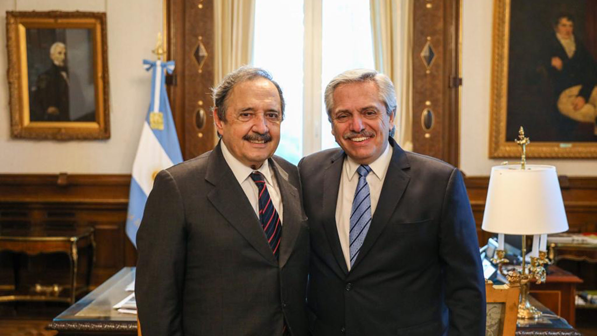 Ricardo Alfonsín y Alberto Fernández