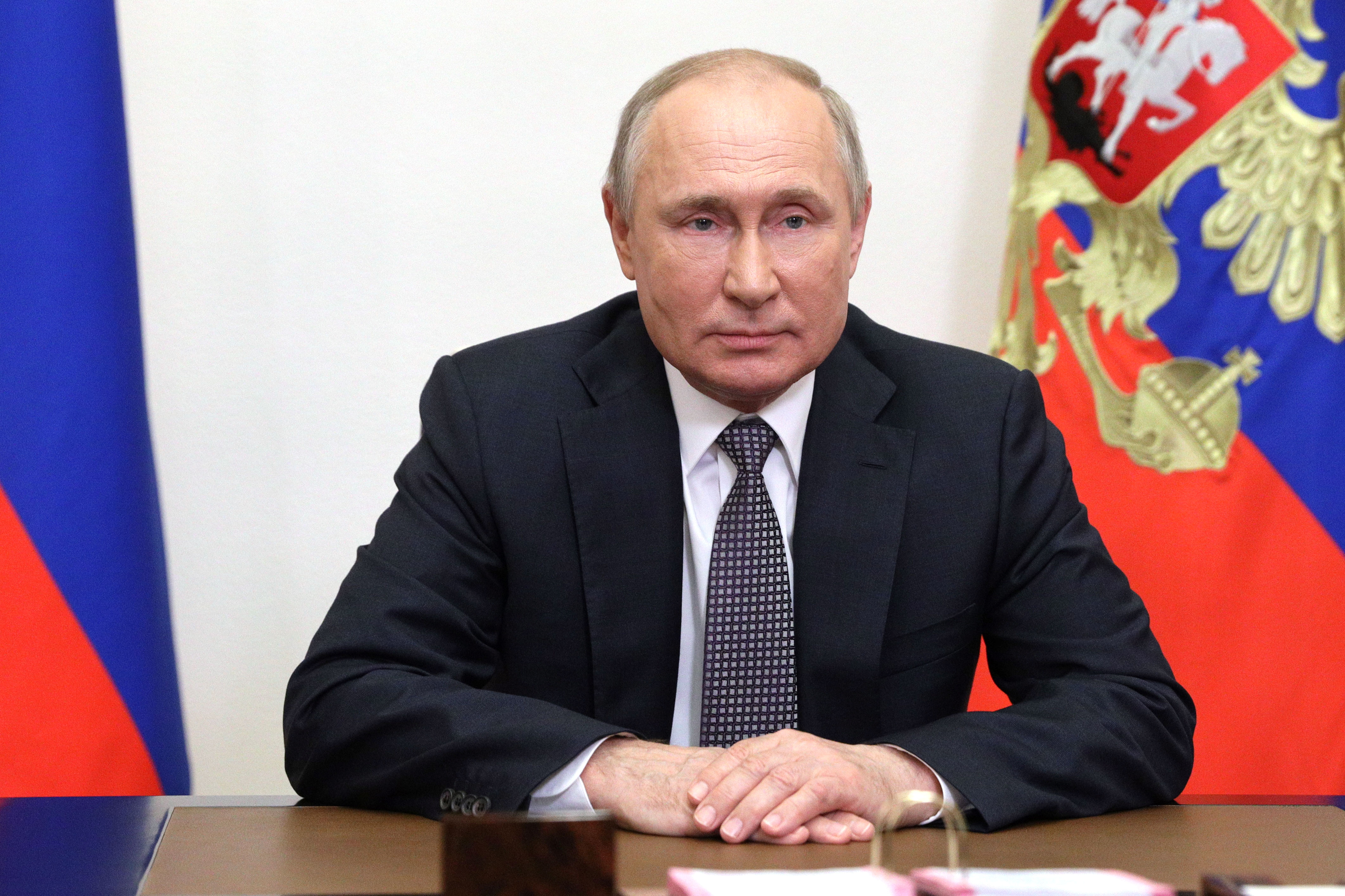 Putin durante la IX Conferencia de Moscú sobre Seguridad Internacional  (Sputnik/Sergey Ilyin/Kremlin via REUTERS)