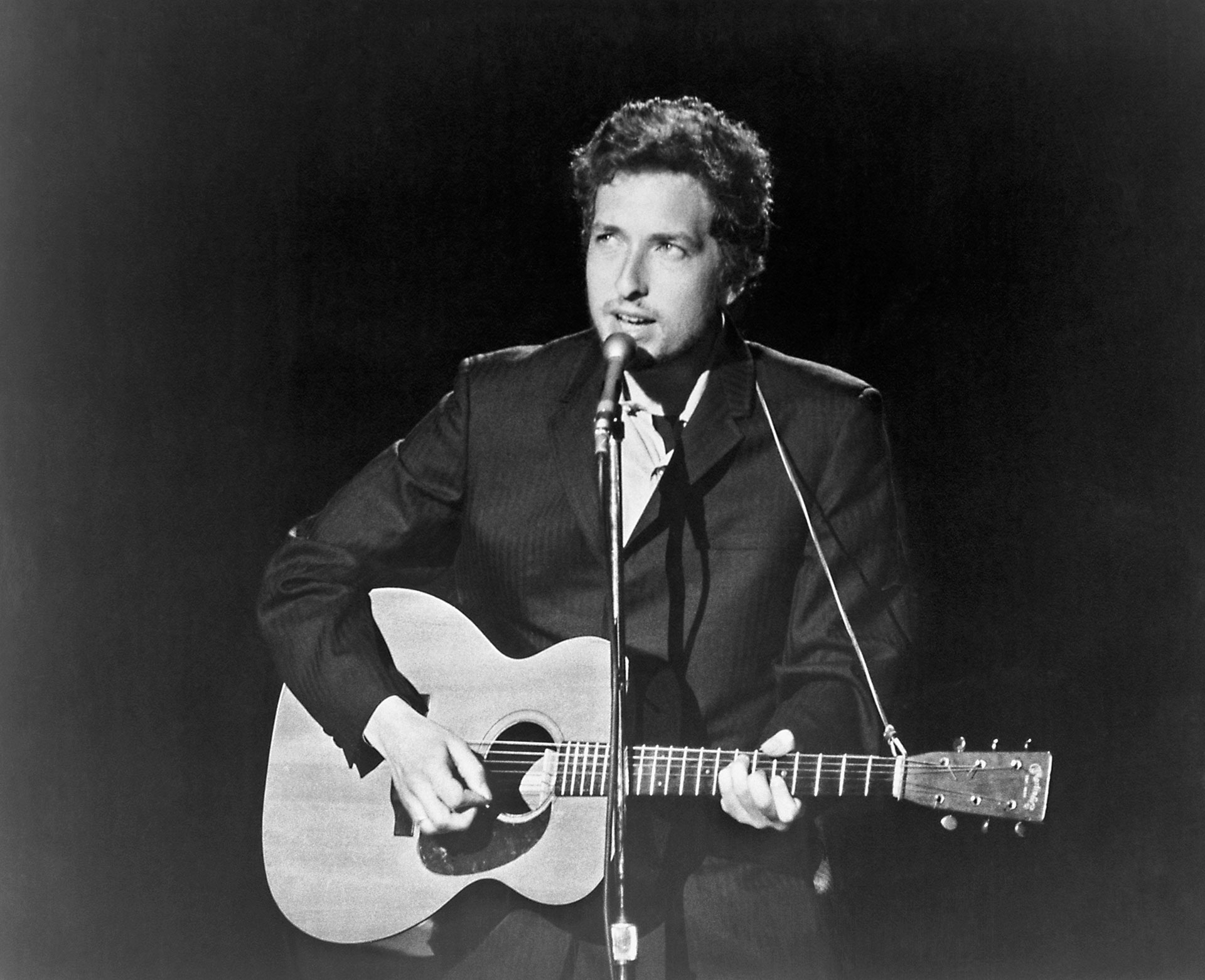 En su primer disco, Dylan solo grabó dos temas de su autoría. El resto eran versiones del clásico repertorio de folk, country y blues (Getty Images)