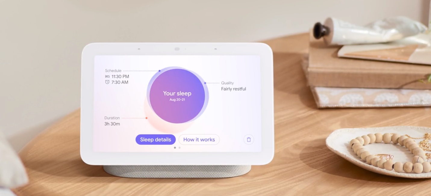 Nest Hub 2 permite monitorear la calidad del sueño (Google)