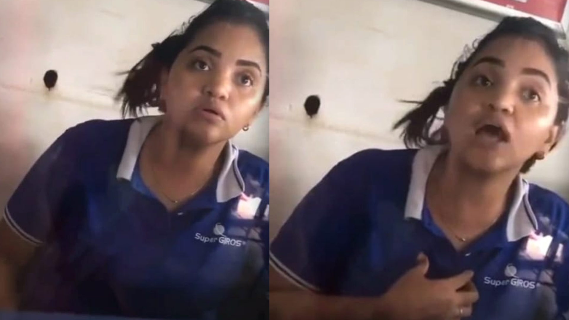 Video: empleada de empresa de giros intentó chantajear a una ciudadana