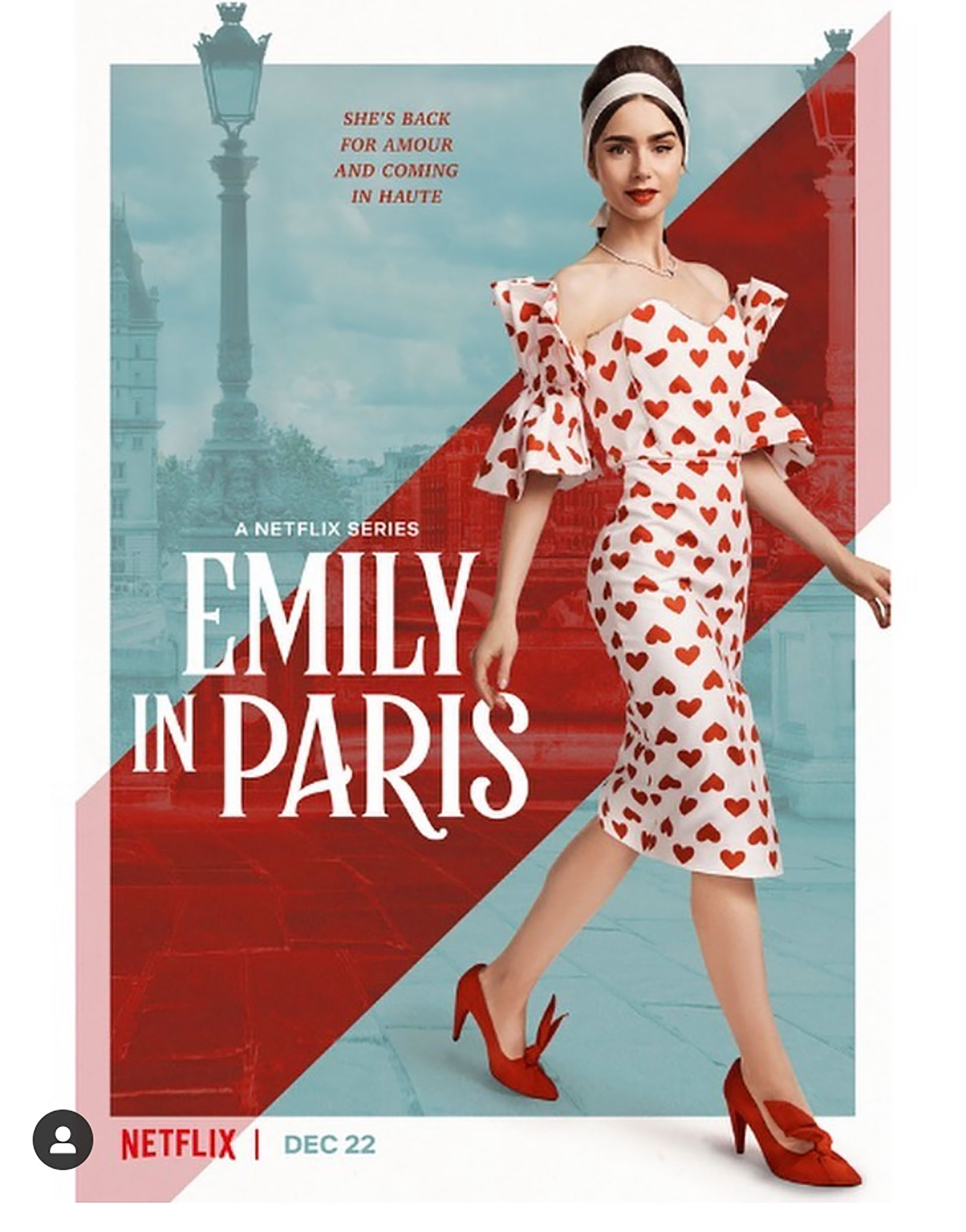 El look elegido para la protagonista de Emily in Paris que ya es furor en el mundo 