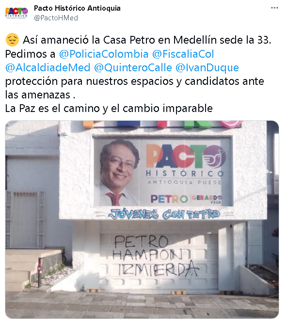 Sede Pacto Histórico Medellín