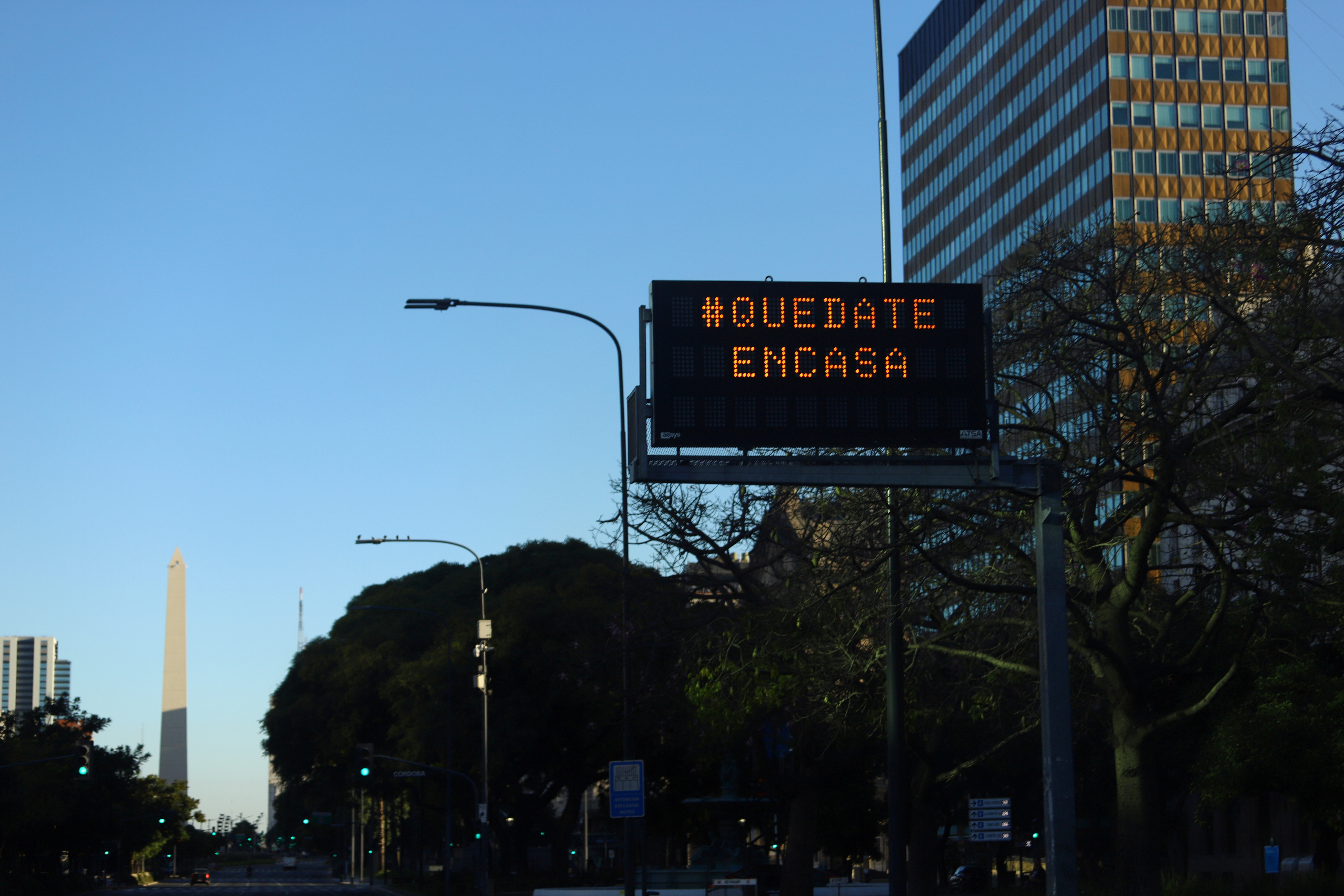 A dos días de declarada la ASPO, Buenos Aires lucía desierta(21 de marzo de 2020). REUTERS/Matias Baglietto