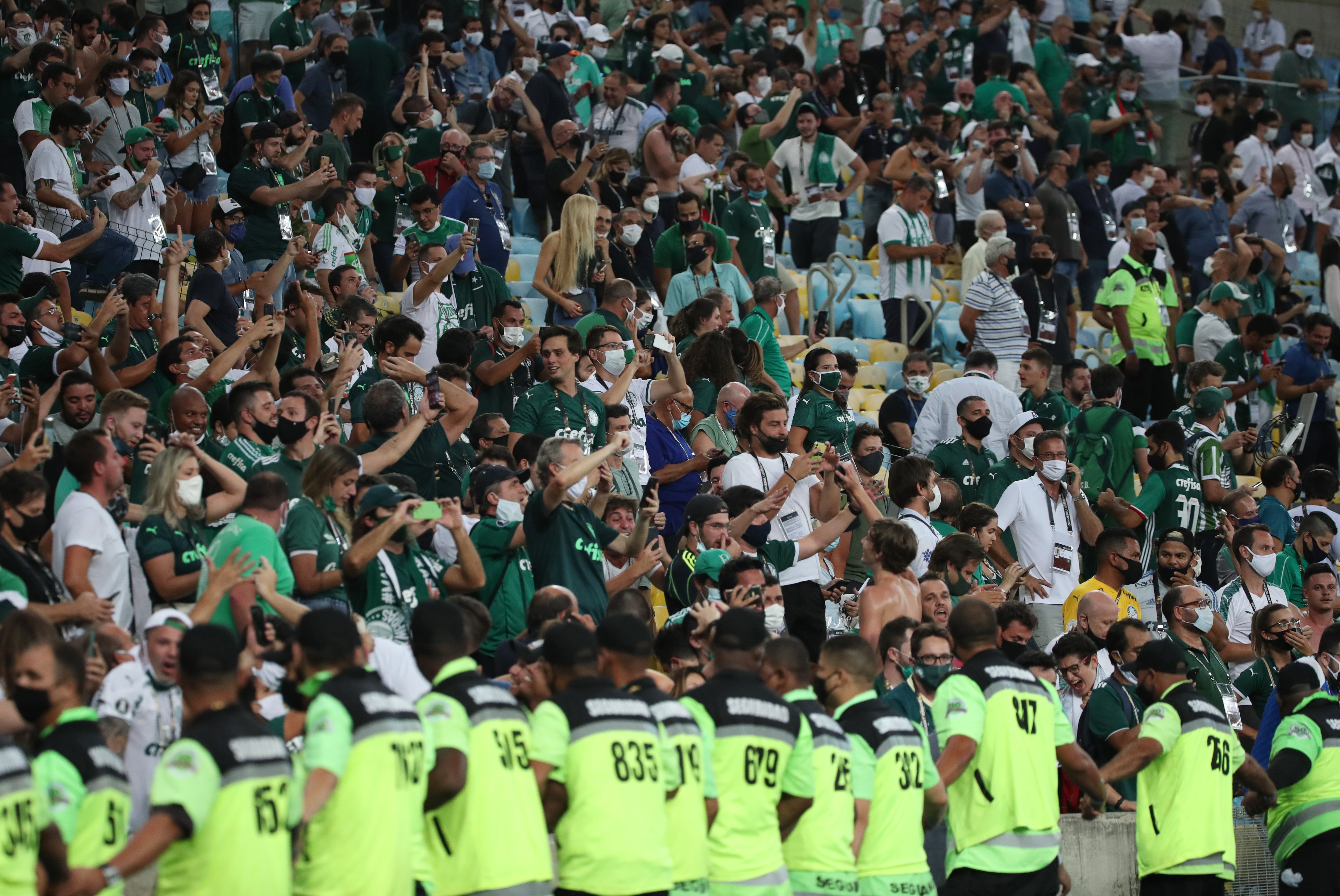 La final de la Copa Libertadores entre Palmeiras y Santos también tuvo aforo reducido (Foto: Reuters)