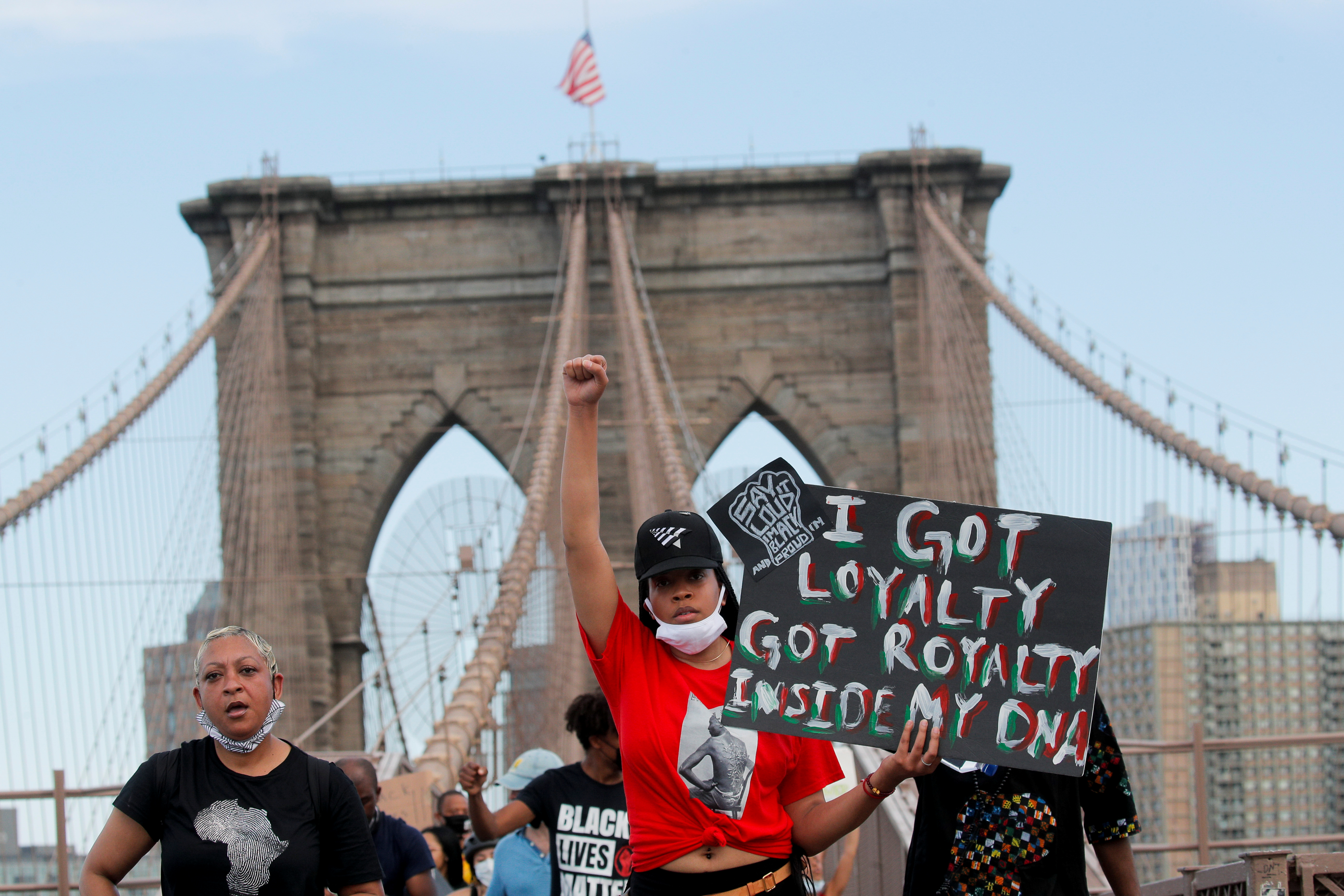 En Nueva York, miles de personas desfilaron en la conmemoración de Juneteenth REUTERS/Brendan Mcdermid